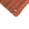 Colette Rosy Brown Cotton Knitted Cushion Cover 12X20 Inches