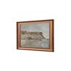 Artistry Beige Blue Antique Rustic Muted Landscapewall Canvas Wall Prints Set of 1 Multicolor Matte