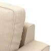 Apollo 3 Seater Fabric Sofa in Pearl Colour