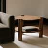 Titoz Modern Round Mango Wood Side Table