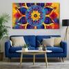 The Castle Decor Pichwai Art Wall Painting Wooden Framed 27x48 Inch (Style 4)