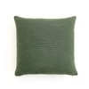 Marina Knit Cotton Cushion Cover  Bermuda Green 22X22  Inches