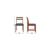 avidity solid wood dining chair in Provincial Teak