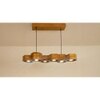 Hexa 36 Brown Wooden LED Hanging Lamp
