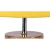Ayelet Yellow Fabric Shade Table Lamp with Natural Wooden Base
