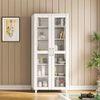 Paige Tall Storage Cabinet in Frosty White