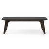 Galaxy Rectangular Stone Coffee Table In American Walnut Finish