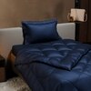 Stoa Paris Comforter for Single Bed, 300TC Satin Comforters in Mystique Blue