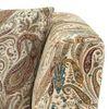 Janet 2 Seater Fabric Loveseat In Amru Paiseley Colour