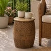 Regalia Decorative Handcrafted Metal Side Table in Copper Finish