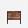Rimz Solid Wood Single  Size Bed Without Storage (Rustic Finish)