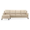 Abbey Sectional Sofa (Colour : Pearl, Cushion : Soft, Seater : Left Aligned 3 Seater + Left Aligned Chaise)