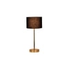 Black cotton with Metal Gold Table Lamp