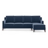 Abbey Sectional Sofa (Colour : Lapis Blue, Cushion : Hard, Seater : Right Aligned 3 Seater + Right Aligned Chaise)