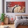 The Castle Decor Flower Tree Abstract Wall Art Set of 5 27x48 Inch