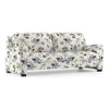 Farina Luxe 3 Seater Fabric Sofa in Adrian Velvet Colour