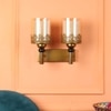 Eliante Modern Wall Lights Mild Steel & Glass Material Antique & Champaign Finish