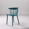 Kepler Brooks Aura Cafeteria Dining Chair in Teal Colour