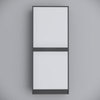 8 Shelves Semi Open Multipurpose Matrix Kitchen Cabinet In Slate Grey Finish