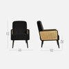 Haden Ratan Accent Chair in Black Colour