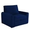 Clevam  Pull Out Sofa cum Bed  in Navy Blue Colour
