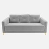 Arab Velvet 3 Seater Sofa Grey Color