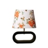 Devansh Multicolor Cotton Table Lamp With  Wood Black Base -15