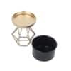 Diamond Metal Planter Set Of 3 In Multicolor Colour