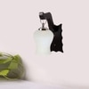Devansh Solid Wood Electric Wall Light in Brown Colour with Whiite Shade Count of 1 Light