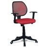 Jaazza Low Back Ergonomic Chair in Red Colour