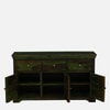 Sheesham Wood Sideboard In Scratch Resistant Spring Green Finish