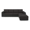 Apollo Sofa (Colour : Graphite Grey, Cushion : Hard, Back Type : Regular, Seating Capacity : Right Aligned 3 Seater + Right Aligned Chaise)