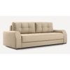 Calliro 3 Seater Pull Out Sofa cum Bed  in Cream Colour