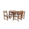 yaira solid wood  6 seater Dining table in  Provincial Teak