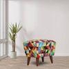 Genevieve Solid Wood  Ottomon in  Multicolor Colour