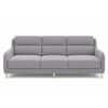 Cinnaro Velvet 3 Seater Sofa in Grey Color