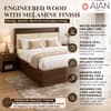 AIAN Darby Queen Size Hydraulic Storage Bed in Walnut Colour