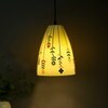 Decorative Glass Electric Hanging Light in White Colour