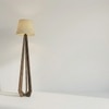 Zoe Beige Jute Floor Lamp with Beige Jute Base