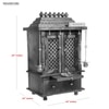 D'Dass Honey Finish Solid Sheesham Wooden Temple For Pooja