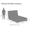 Bornholm Engineered Wood Queen Size Bed With Drawer Storage (Urban Grey Finish)