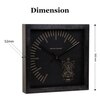 Virgo Zodiac Wooden Wall Clock with Minimal Gold Accents