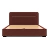 Milan Engineered Wood King Size Bed With Hydraulic Storage (Deep Crimson Velvet Colour)