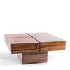 Montreal Sheesham Wood Coffee Table In Teak Finish