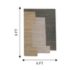 Jaipur Rugs Soft Geometric Jute Dhurrie Rug Brown 6x9 ft