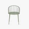 Chalet Air Metal Dining Chair in Sage Green Colour