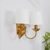 Caden Dual Light Antique Brass Wall Light