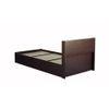 Takeo Engineered Wood Single Bed In Walnut Finish