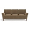 Oxford 3 Seater Fabric Sofa in Fawn Velvet Colour