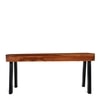 Mayfield Sheesham Wood Contemporary Rectangle Coffee Table In Natural Teak Finish